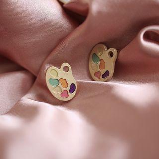 Palette Earring 1 Pair - S925 Silver - Stud Earring - As Shown In Figure - One Size
