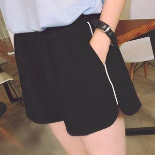 Elastic Waist Chiffon Short