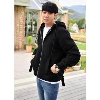 Kangaroo-pocket Zip-up Hoodie In 8 Colors