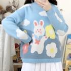 Rabbit Sweater Blue - One Size