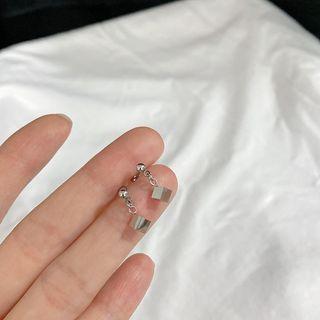 Cube Stainless Steel Dangle Earring