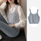 Cable Knit Camisole Top / Shirt