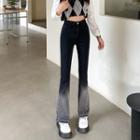 Mid Rise Gradient Bootcut Jeans