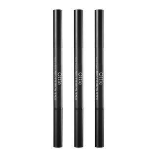 Ottie - Natural Drawing Auto Eye Brow Pencil Set - 5 Colors #01 Black