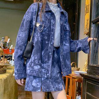 Tie Dye Corduroy Jacket
