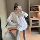 Long-sleeve Number Print T-shirt / Leggings