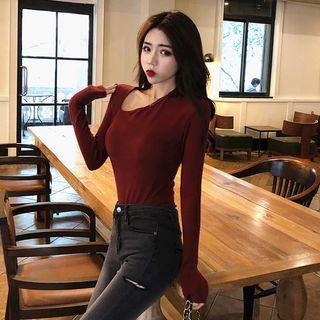 V Neck Long Sleeve Top