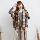 Plaid Cape Jacket