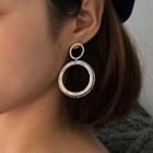 Hoop Dangle Earring Platinum Plating & Silver Needle - Off - White - One Size