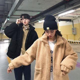 Couple Matching Fleece Zip-up Jacket