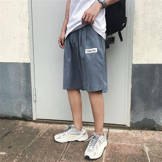 Label Applique Knee-length Shorts