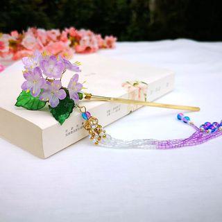 Flower Tassel Hair Stick As Shown In Figure - One Size
