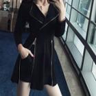Set: 3/4-sleeve A-line Mini Dress + Shorts