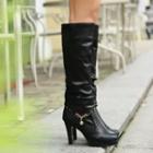Shaft Removable Heel Tall Boots