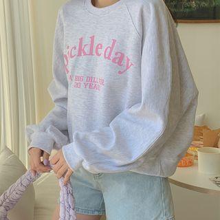 Letter Print Raglan Sweatshirt