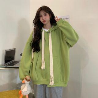 Irregular Plain Hoodie