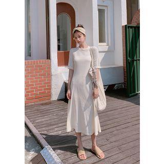 Flared Long T-shirt Dress