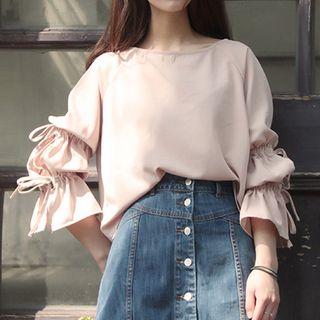 Puff 3/4 Chiffon Top