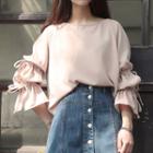 Puff 3/4 Chiffon Top