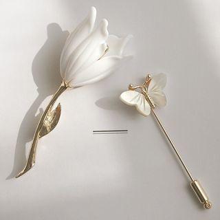 Tulip / Butterfly Acrylic Alloy Brooch