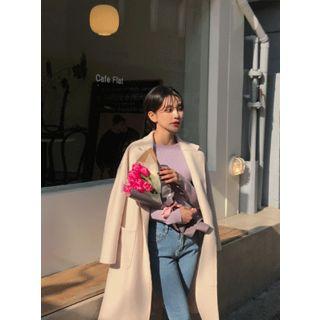 Patch-pocket Open-front Coat