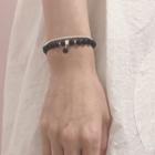 Agate / Faux Crystal Bead Bracelet