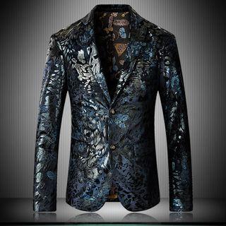 Embossed Blazer