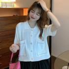 Short-sleeve Knit Jacket