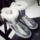 Glitter Snow Short Boots