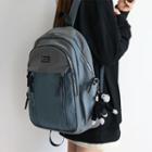 Lettering Tag Nylon Backpack / Charm / Set
