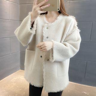 Knit Buttoned Coat