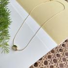 Sterling Silver Bead Necklace L363 - Gold - One Size