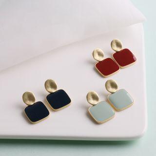Plain Square Drop Earring