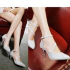 Ankle Strap Pointed Toe Pumps
