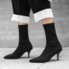 Pointy High Heel Mid-calf Boots
