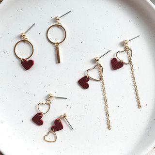 Heart Dangle Earring (various Designs)