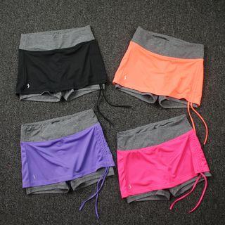 Color Panel Sports Shorts