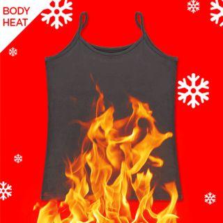Brushed-fleece Lined Warm-tech Camisole Top