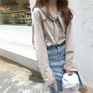 Tie-neck Hoodie