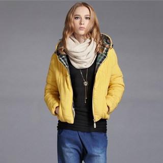 Zip-up Hooded Padded Jacket