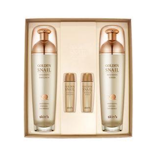 Skin79 - Golden Snail Intensive Basic Kit: Toner 130ml + 20ml + Lotion 130ml + 20ml 4pcs