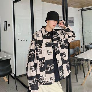 Color-block Cargo Shirt Jacket