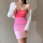 Paneled Mini Tube Dress
