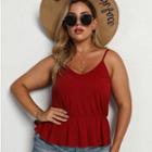 Plus-size V-neck Camisole Top