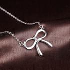 Sterling Silver Ribbon Necklace
