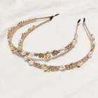 Faux Pearl Rhinestone Headband As Shown In Figure - One Size