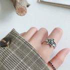 925 Sterling Silver Star Open Ring Silver - No.14