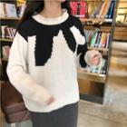 Color Block Sweater Sweater - One Size