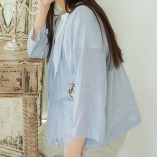 Pinstriped Light Jacket