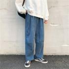 High-waist Loose Fit Corduroy Jeans